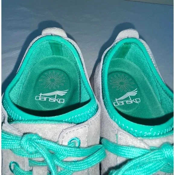 Dansko Elise Comfort Lace Up Gray Suede Sneakers Shoes Size 36 (US 5.5-6) - Picture 8 of 12